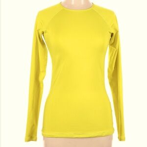 Nike therma fit brigth yellow volt long sleeve top Sz Small women's